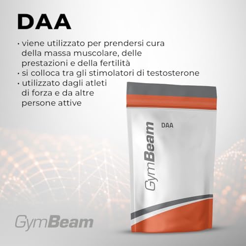 GymBeam DAA Acido D-Aspartico Polvere 250 g Vegano