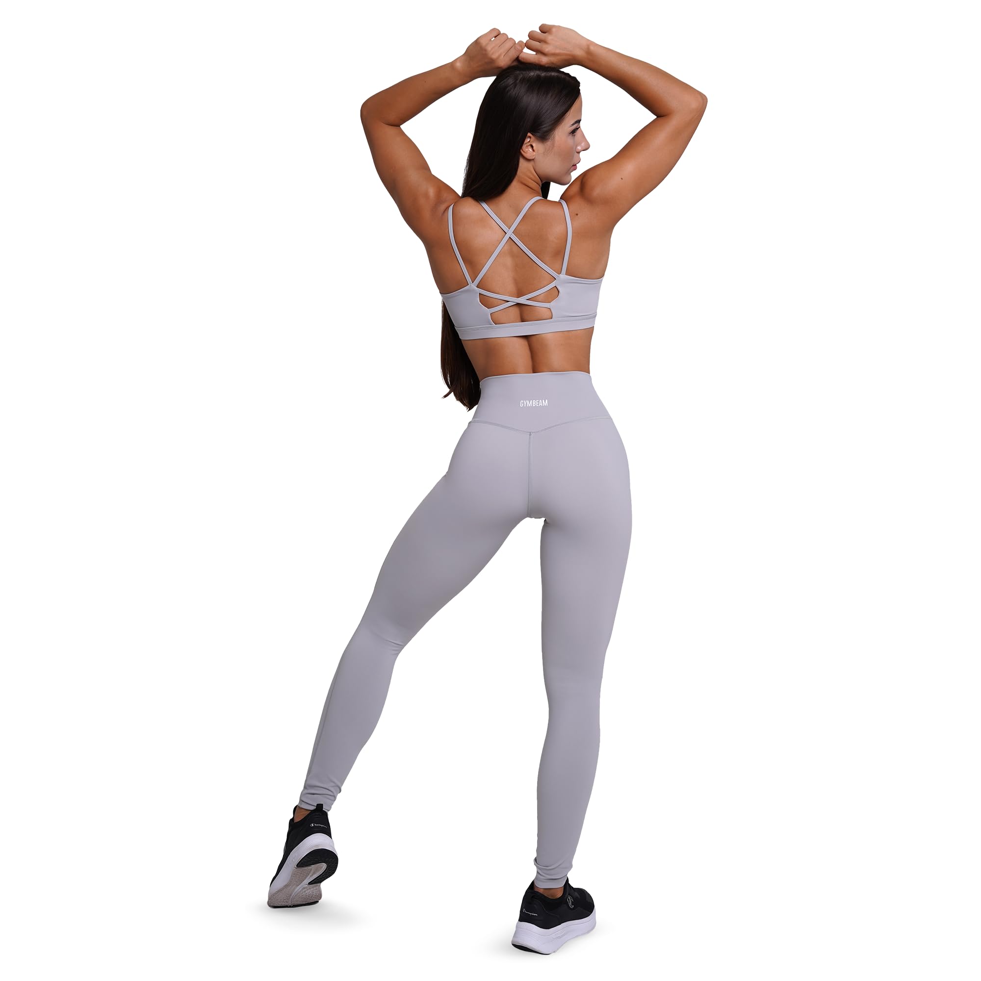 GymBeam Fit Leggings Donna Nero M Vita Alta Stretch