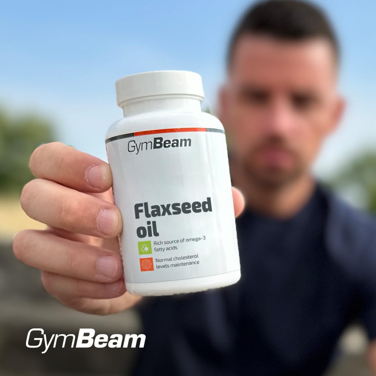 GymBeam Olio Semi Lino Capsule Omega 3 6 9 Vitamina E