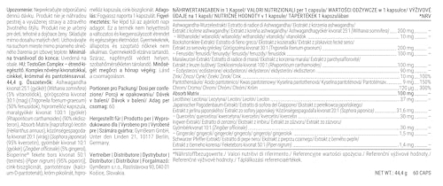 GymBeam Testogen Complex Capsule Vegane Zinco Ashwagandha