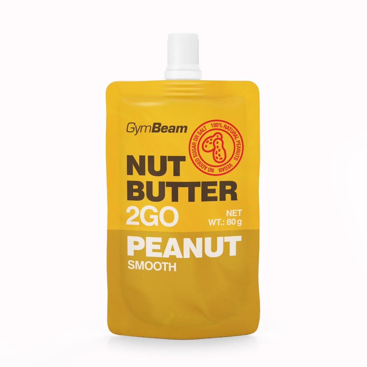 GymBeam Nut Butter 2GO Burro di Arachidi 15x80g Proteico