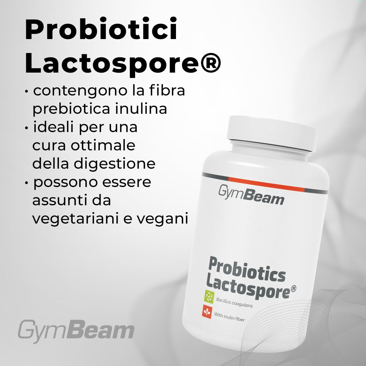GymBeam Probiotici Lactospore 90 cps 4 Miliardi CFU