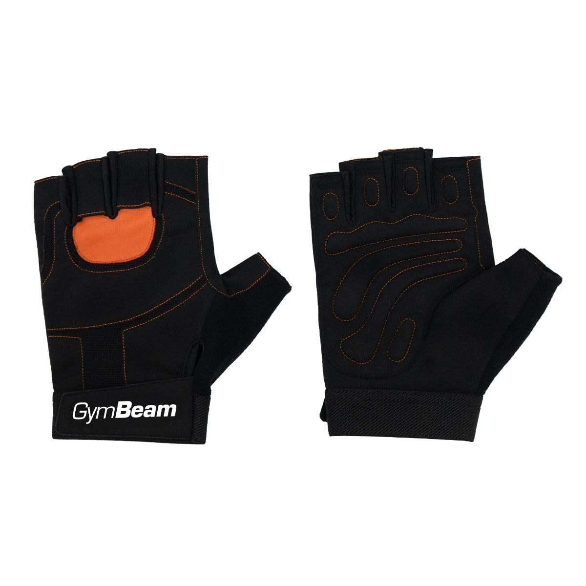 GymBeam Core Fitness Guanti Palestra S senza Dita Pelle
