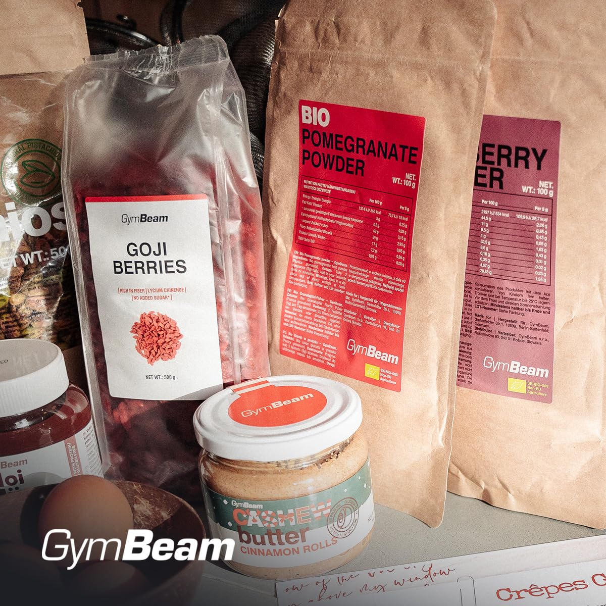 GymBeam Melograno in Polvere Bio 100 g Dolcificante Naturale