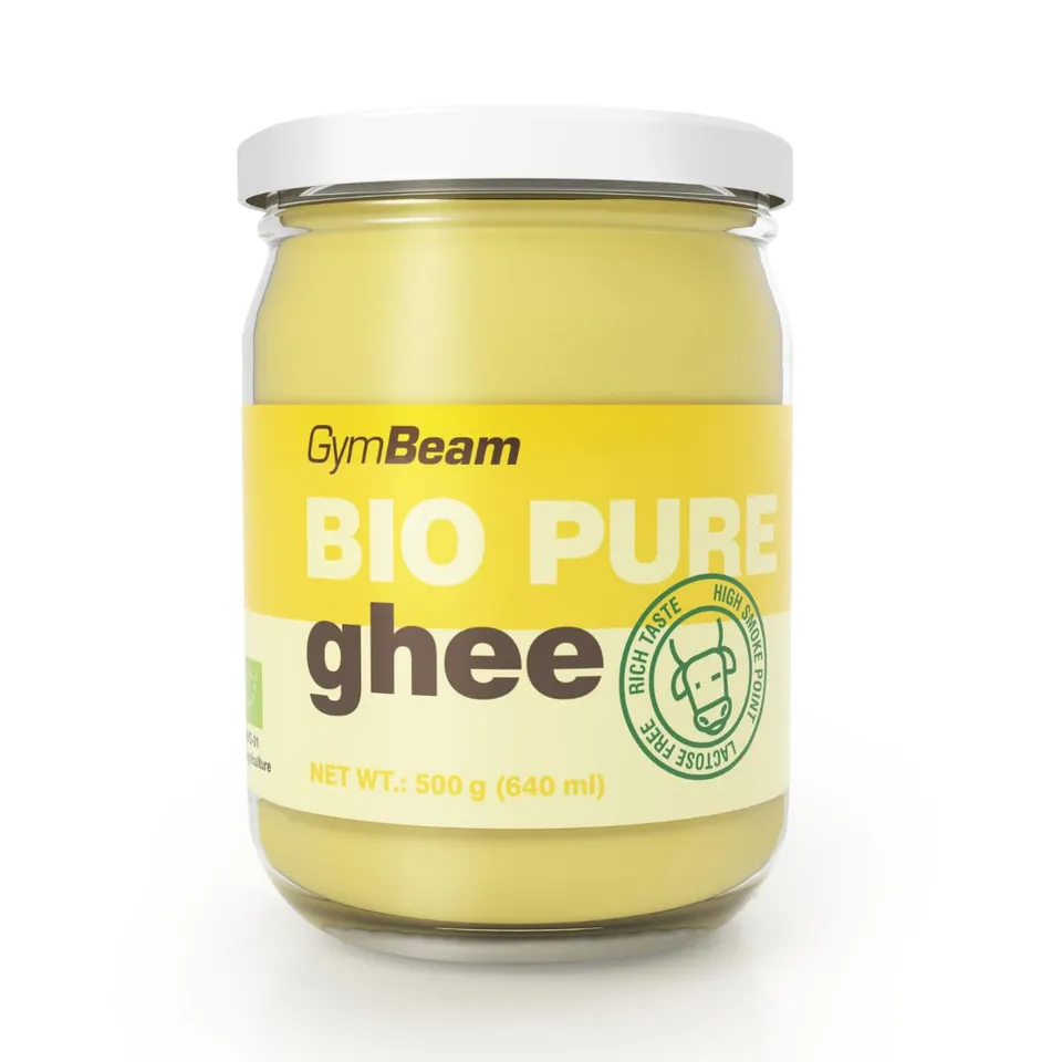 GymBeam Ghee Puro BIO Burro Chiarificato 500 g Senza Lattosio