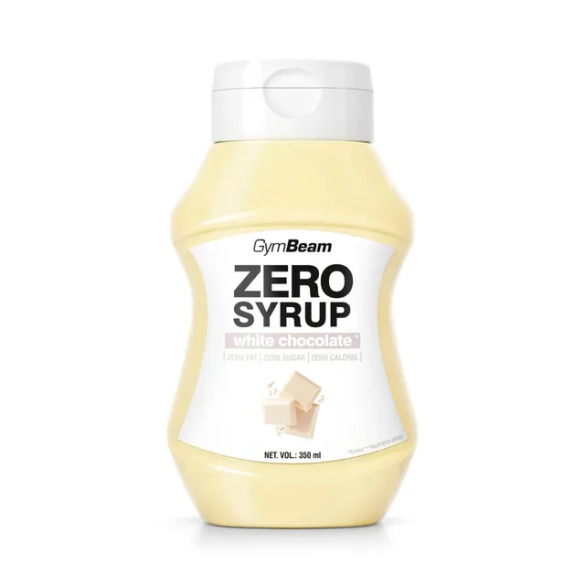 GymBeam Sciroppo Zero 350ml White Chocolate Zero Zuccheri