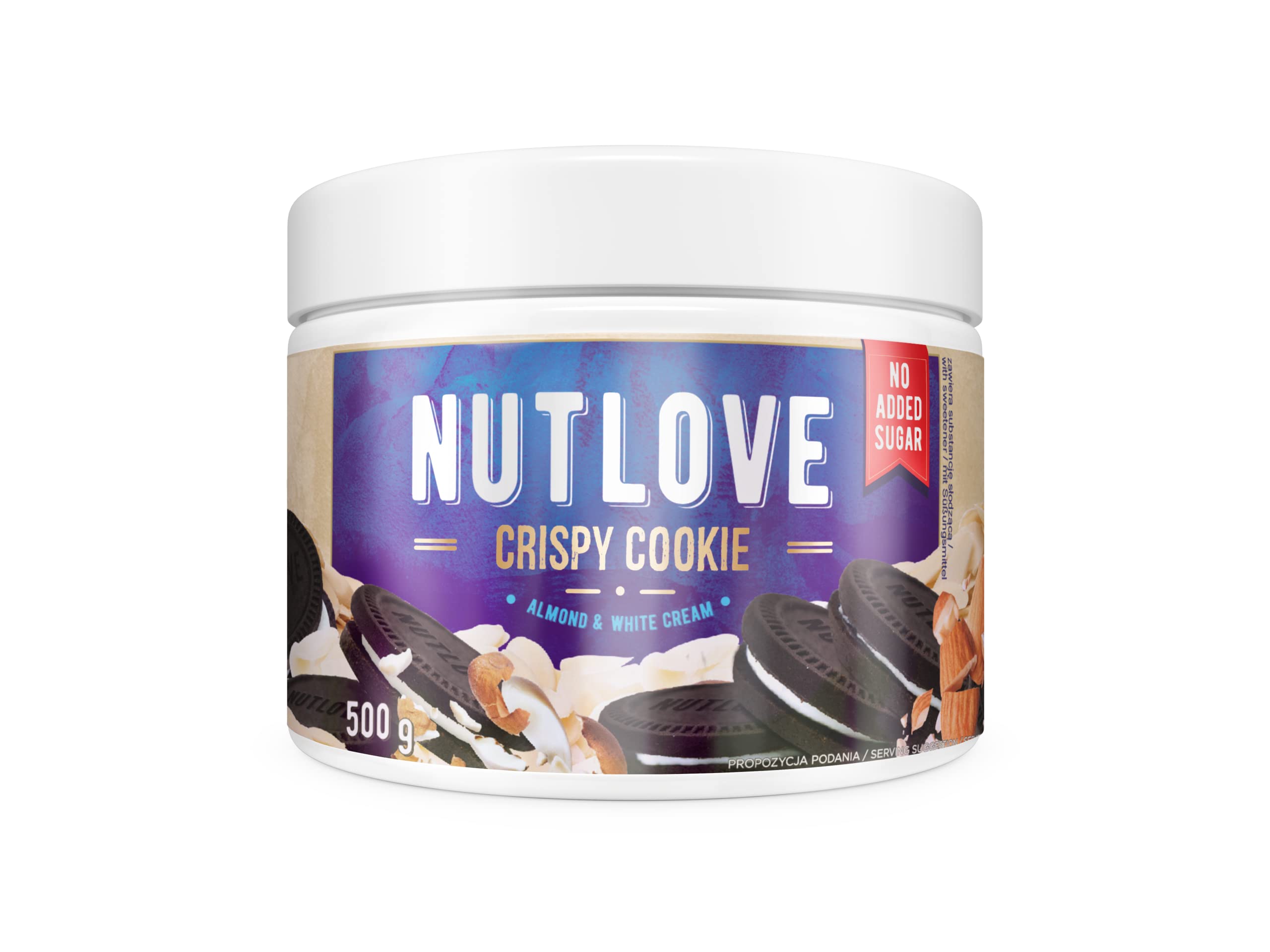 AllNutrition Nutlove Crispy Cookie Crema 500g Senza Zucchero