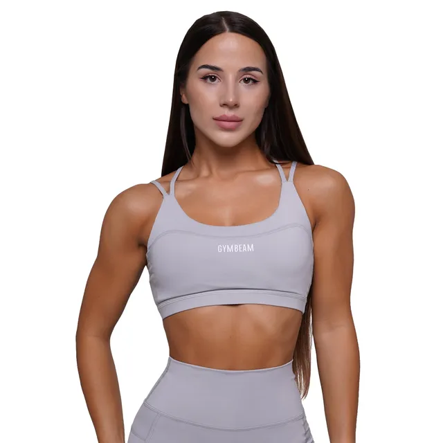 GymBeam Fit Reggiseno Sportivo Mist Grey Taglia S