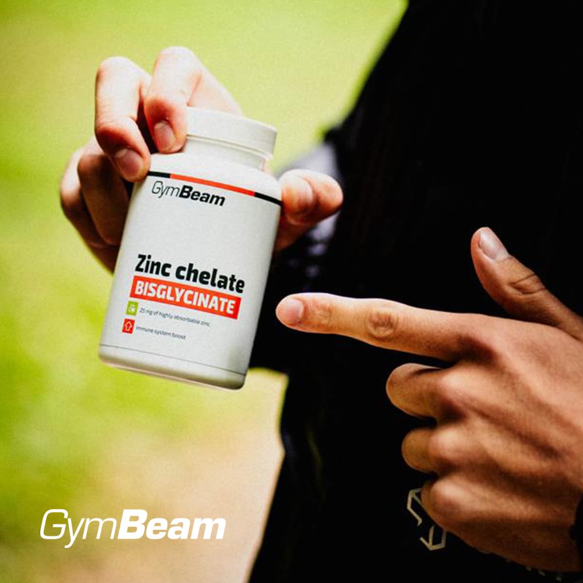 GymBeam Zinco Bisglicinato 15 mg Integratore 90 Compresse