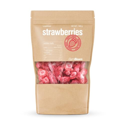GymBeam Fragole Liofilizzate frutta croccante 100 g senza zuccheri
