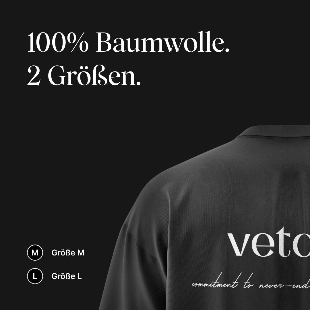 Vetain Zubehör Team T-Shirt maglietta cotone nero taglia M L
