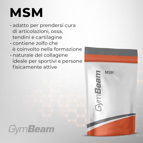 GymBeam Articolazioni MSM Integratore Polvere 500 g Vegano