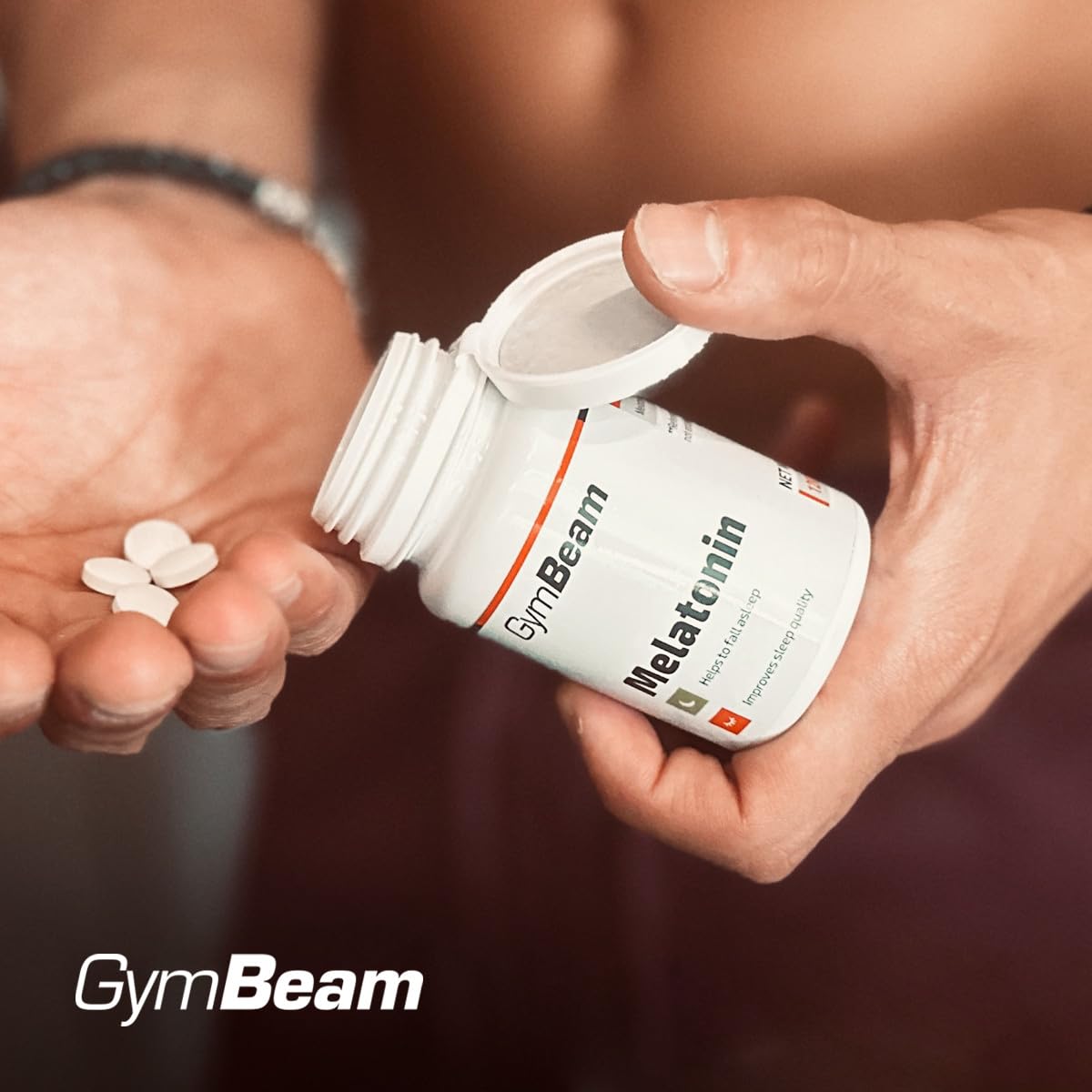 GymBeam Melatonina Pura 1 mg Compresse per Dormire