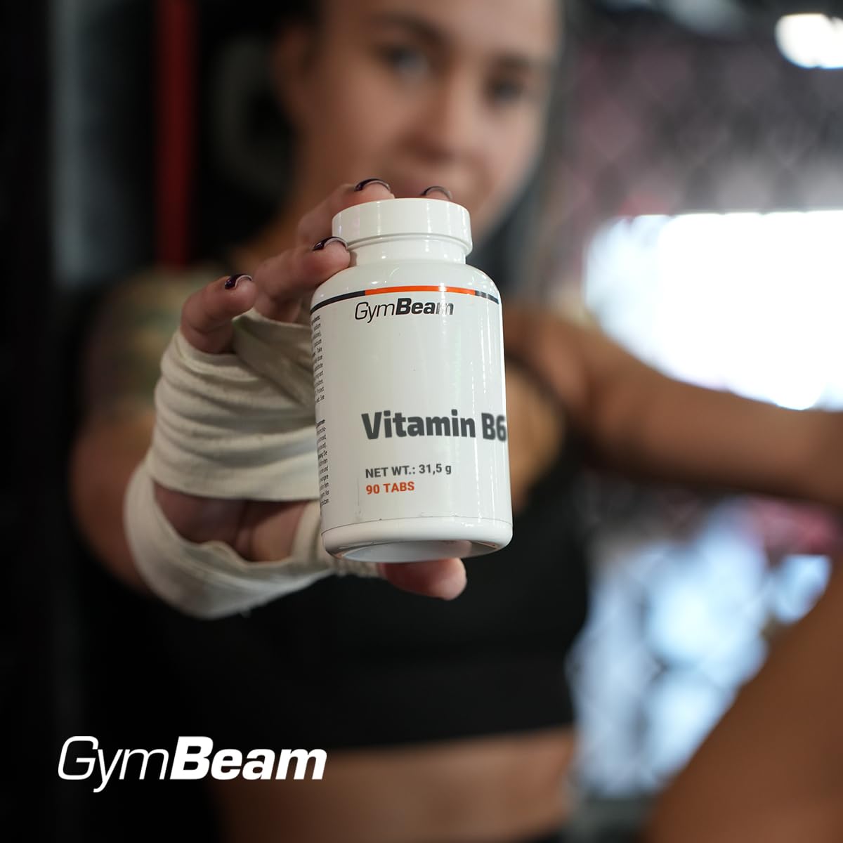 GymBeam Vitamina B6 90 Compresse Integratore Piridossina Fatica