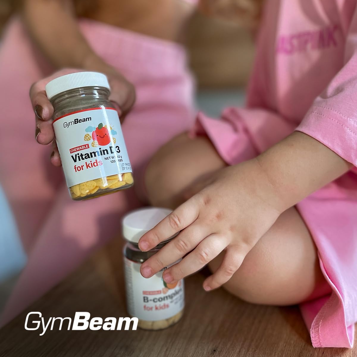 GymBeam Vitamine D3 Bambini Masticabile Arancia 120 Compresse