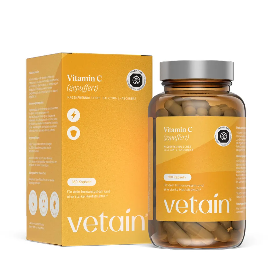 Vetain Buffered Vitamin C vitamina C tamponata 365 capsule
