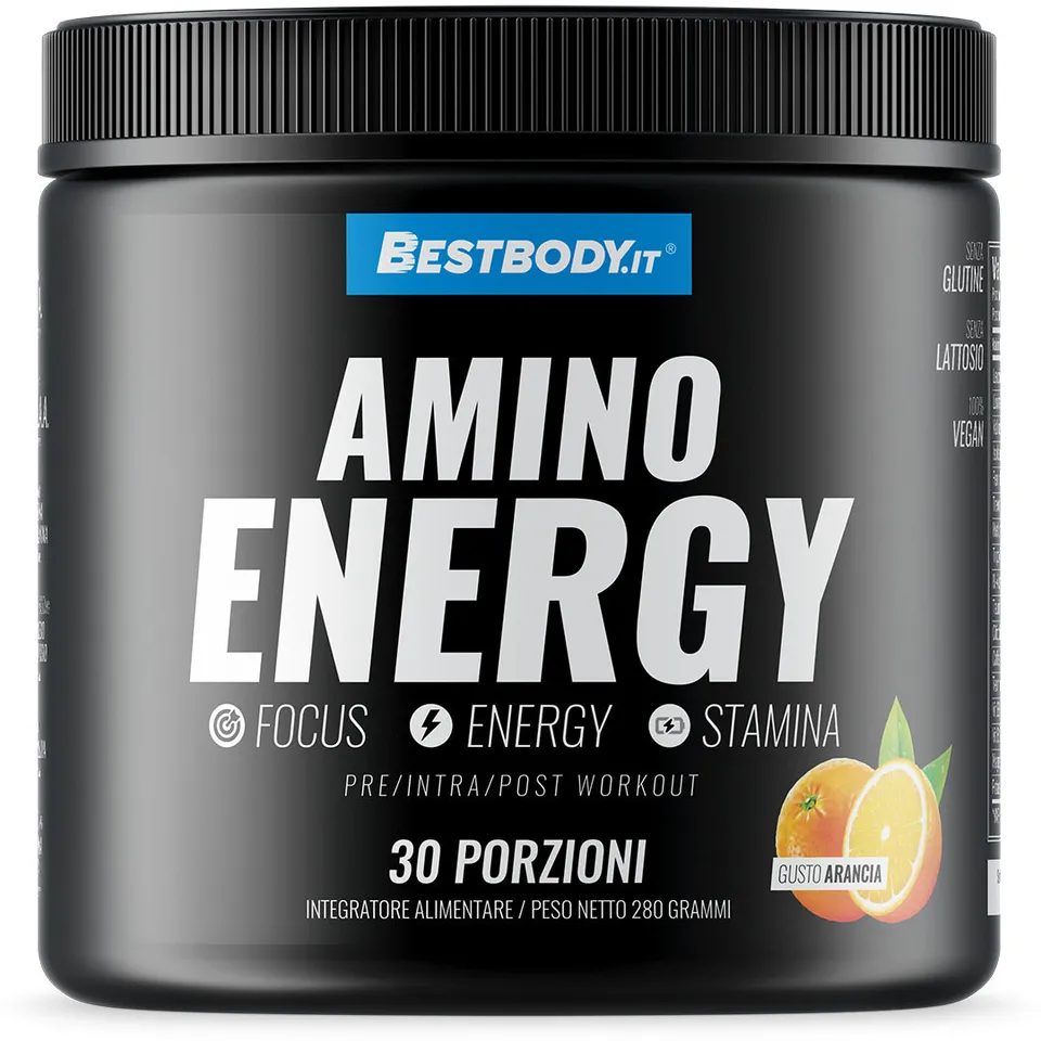 Best Body Amino Energy 280g EAA Arancia Caffeina e Focus