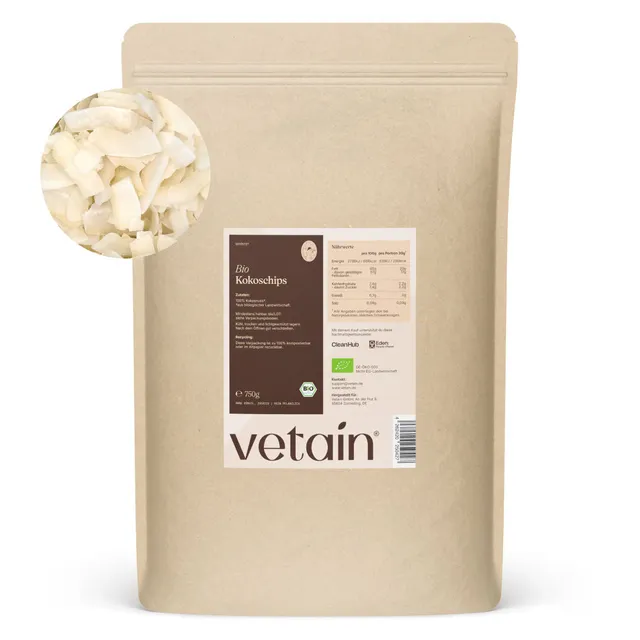 Vetain Snacks chips cocco tostato BIO 750g