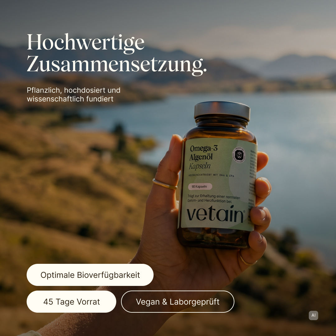 Vetain Vitamine Omega 3 Vegano Alghe 90 Capsule EPA DHA
