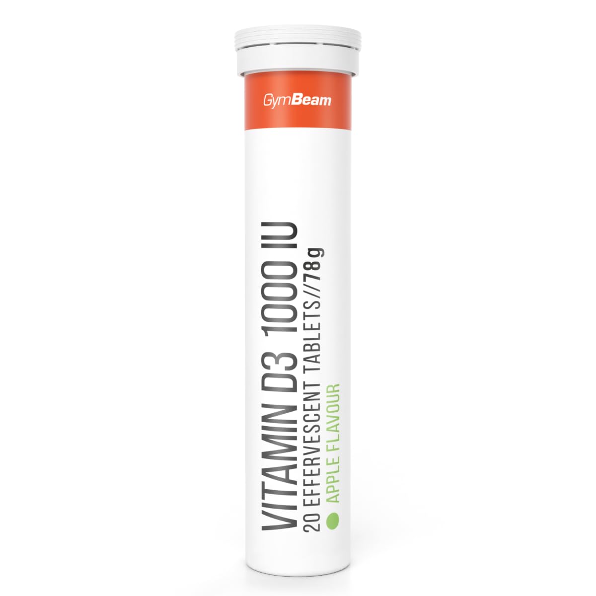 GymBeam Vitamina D3 Effervescente 1000 UI Compresse 20 Pezzi