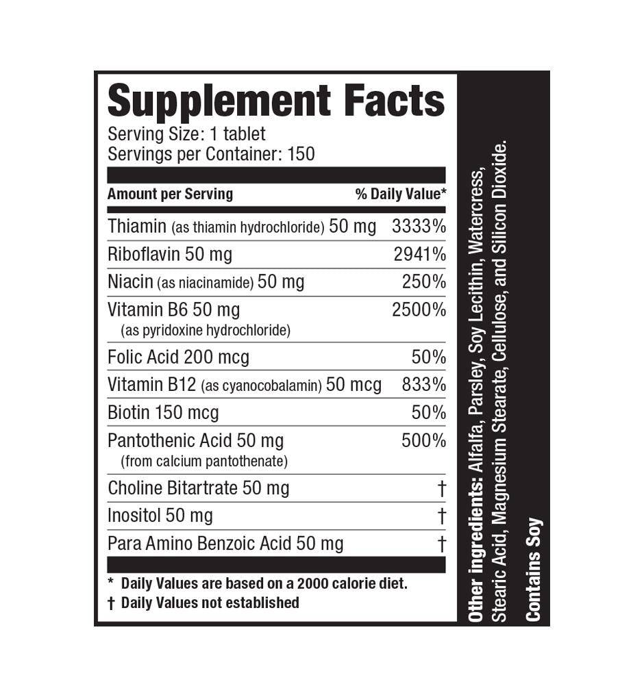 Ultimate Nutrition Super Vitamin B Complex vitamine 8 vitamine B