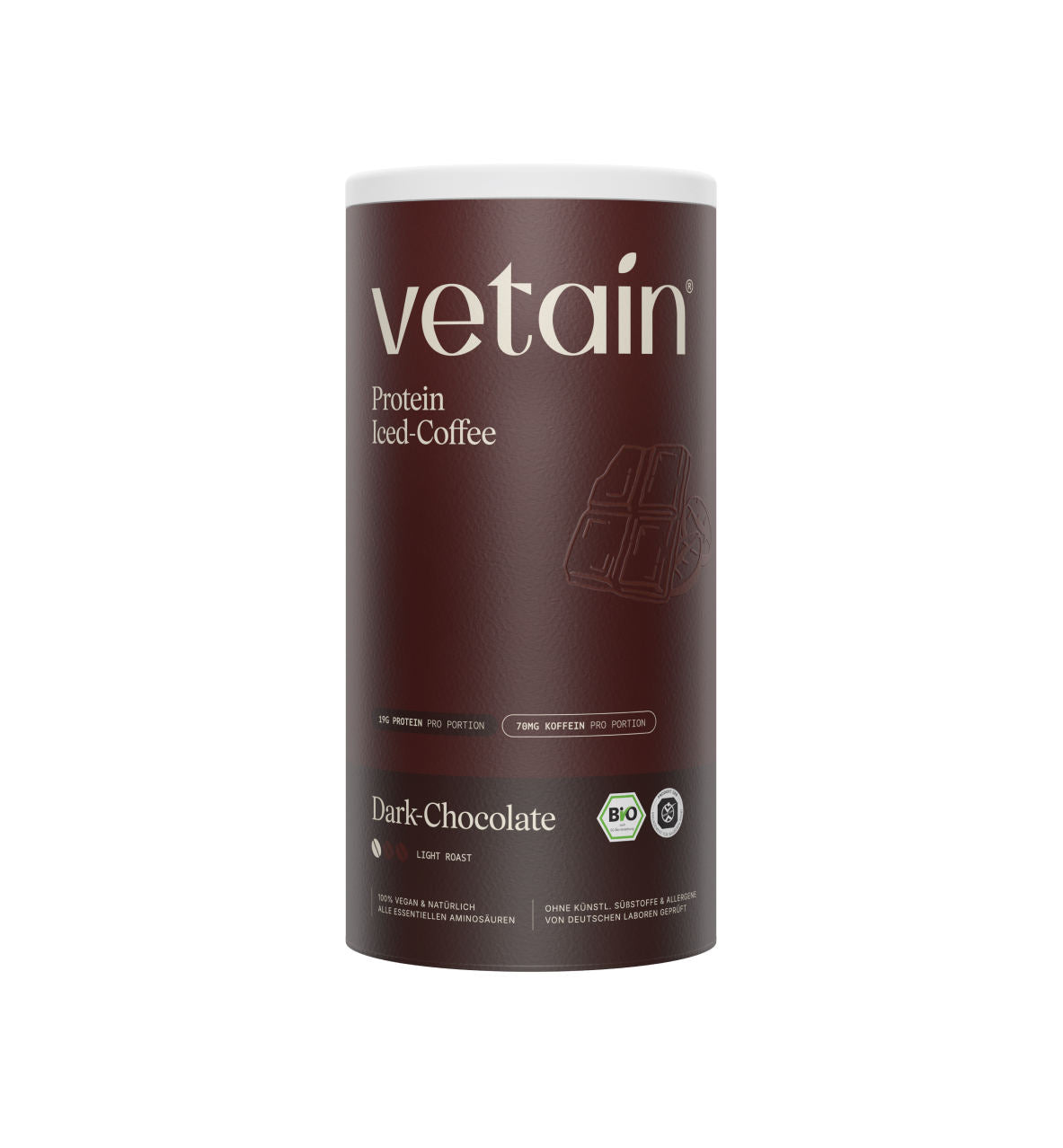 Vetain Protein Iced Coffee proteine vegane 540g dark chocolate