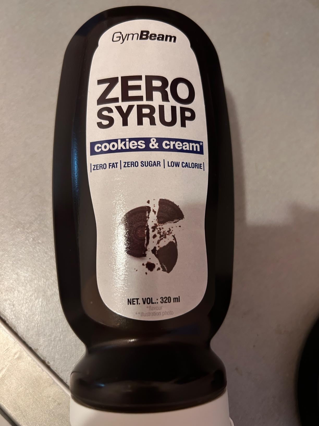 GymBeam Sciroppo ZERO Cookies Cream 320 ml Senza Zucchero
