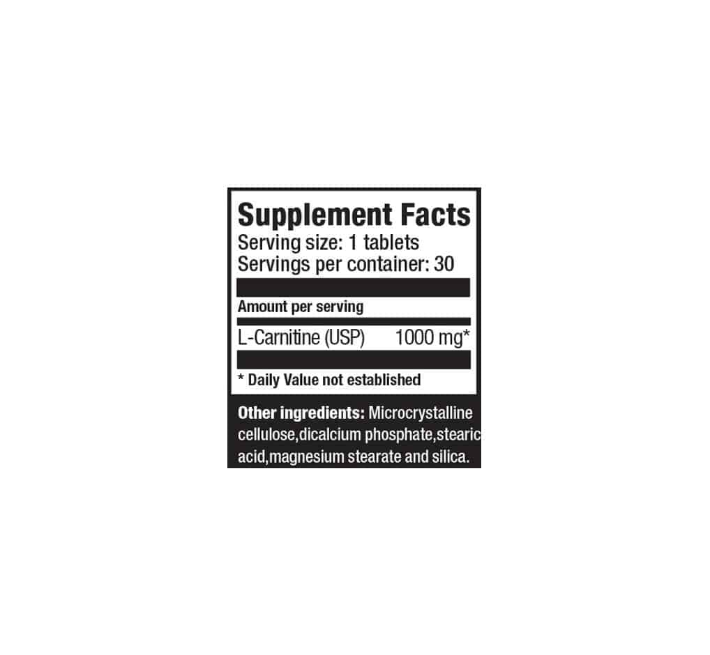 Ultimate Nutrition L-Carnitine 500mg compresse energia
