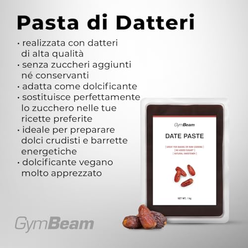GymBeam Pasta di Datteri Dolcificante Naturale 1000 g