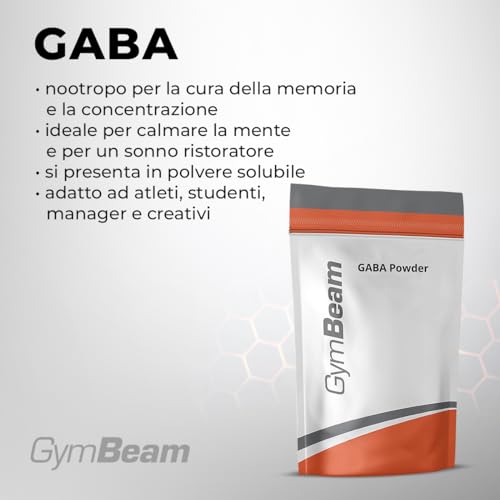 GymBeam GABA Polvere Solubile Rilassamento e Sonno Uso Giornaliero