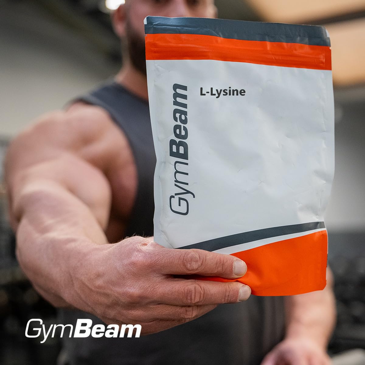 GymBeam Lisina in Polvere 250 g per Sintesi Proteica