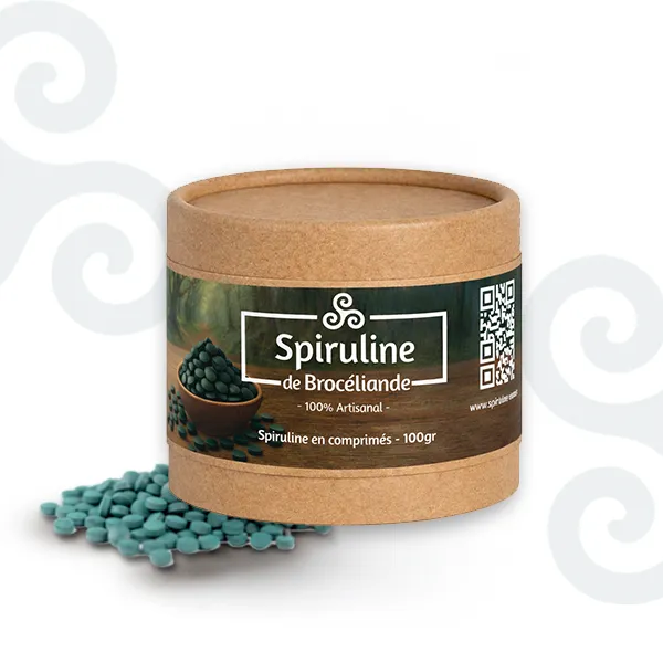 Spiruline de Brocéliande Spirulina Compresse 100 g Integratore