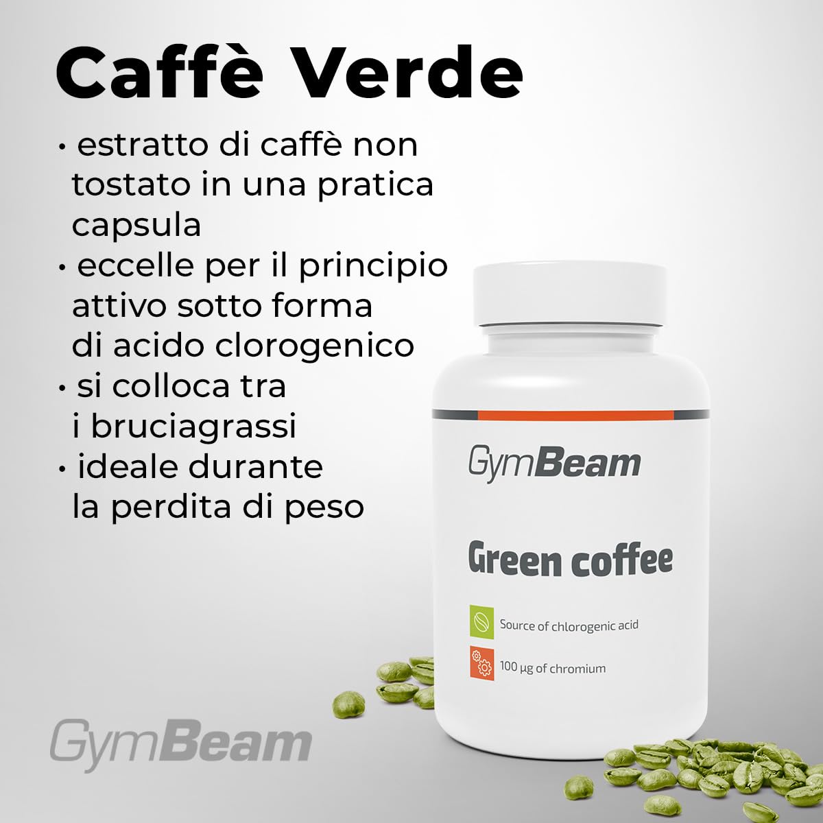 GymBeam Caffè Verde capsule 120 cps acido clorogenico
