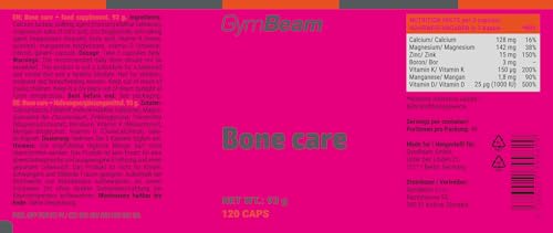 GymBeam Minerali Bone Care calcio capsule 120 cps ossa
