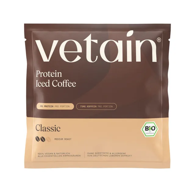 Vetain Protein Probe campione iced-coffee vegano