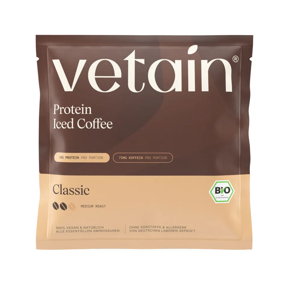 Vetain Protein Probe campione iced-coffee vegano