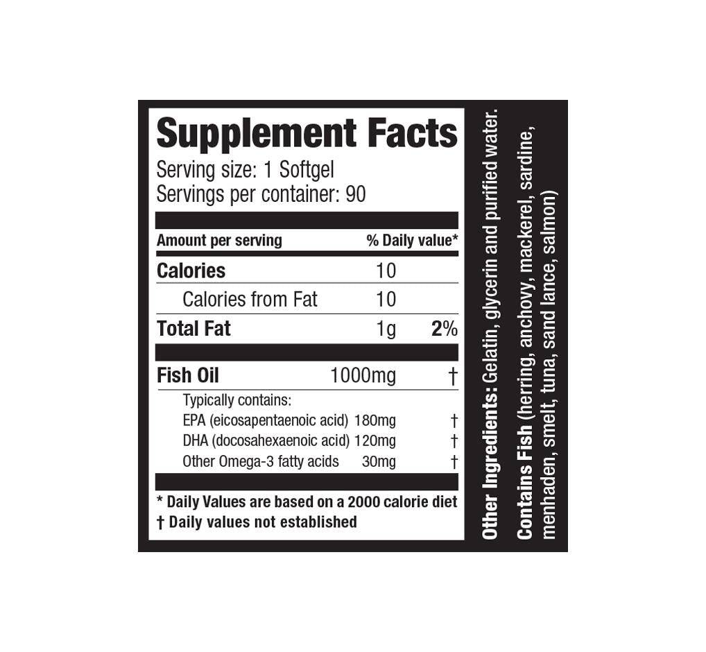 Ultimate Nutrition Health & Wellness Omega 3 olio pesce 90 softgel EPA DHA