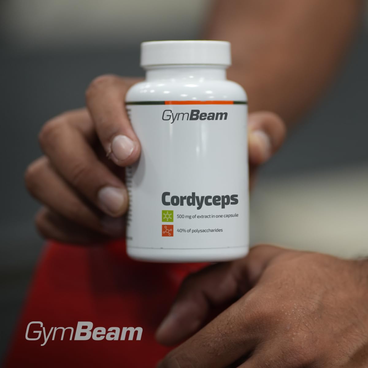 GymBeam Cordyceps Sinensis 90 Capsule 500 mg 40% Polisaccaridi