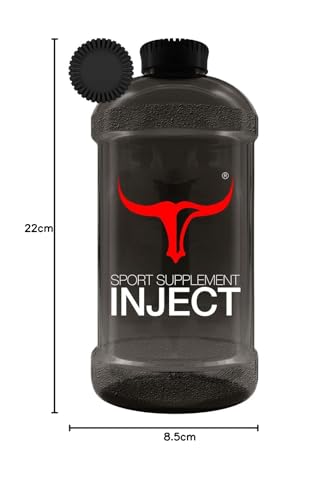 Inject Accessori Lifestyle Bull borraccia 2L nera logo rosso