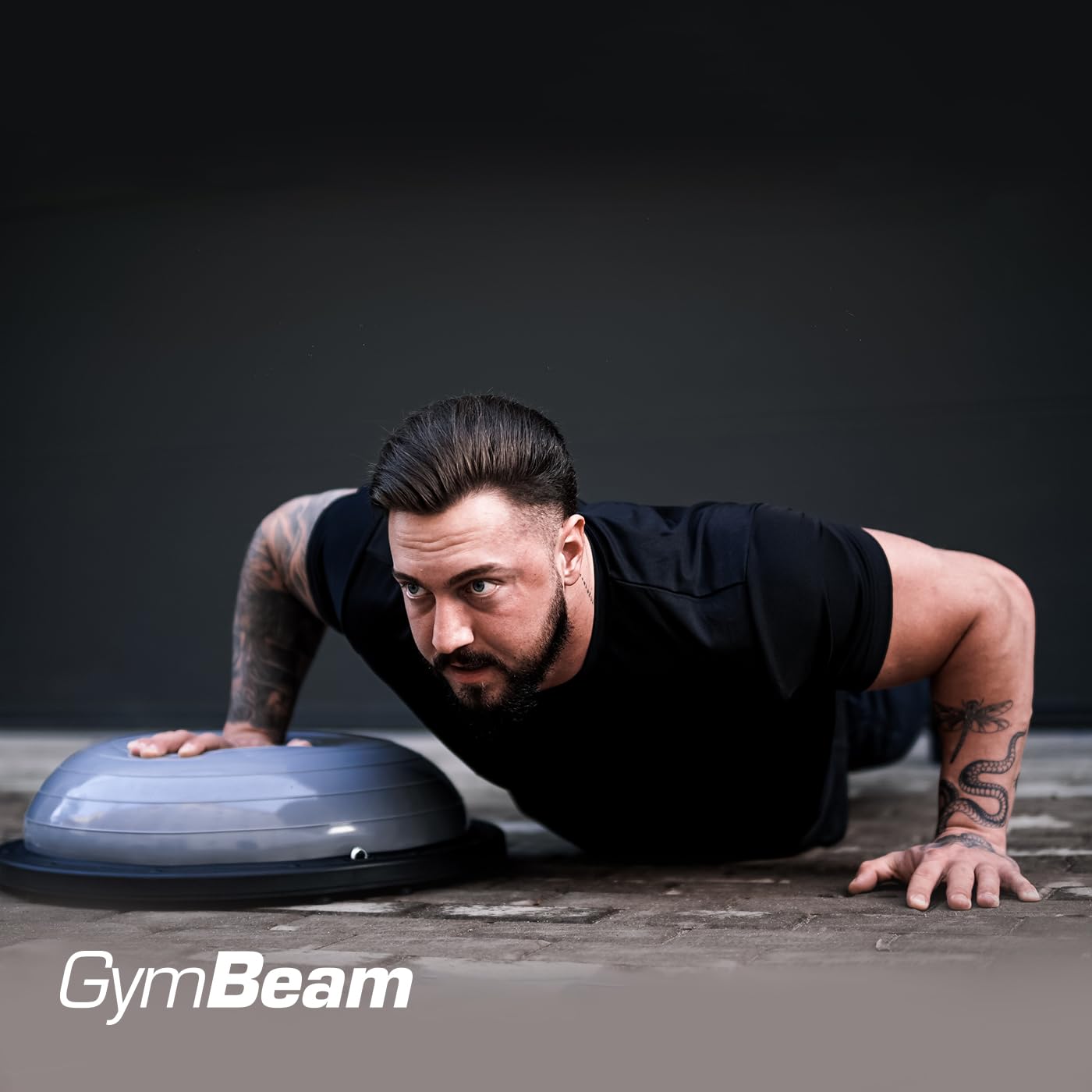GymBeam Half Balance Ball palla equilibrio mezza sfera con elastici