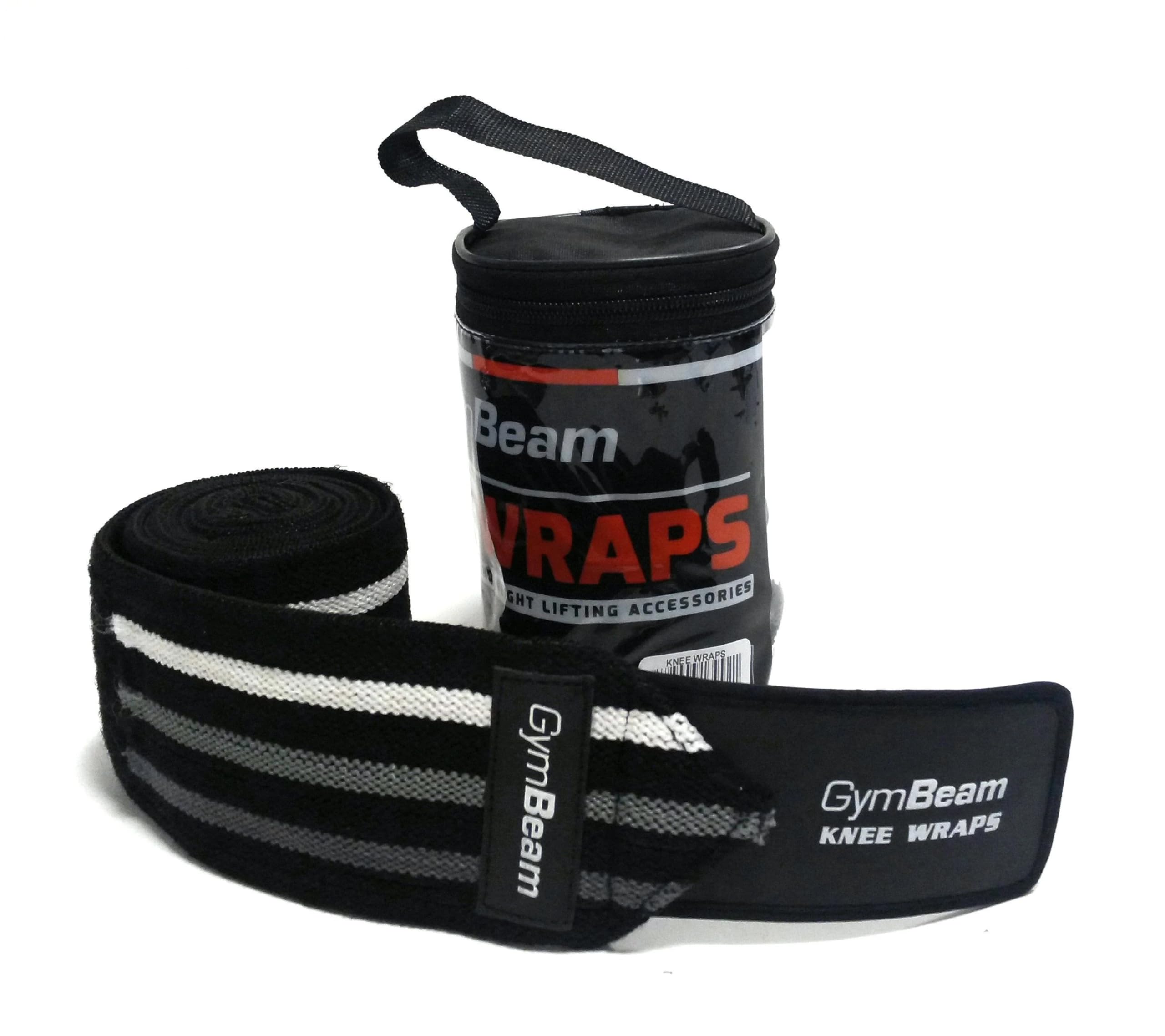 GymBeam Fasce Ginocchio Elastiche 2 Pezzi Velcro Palestra