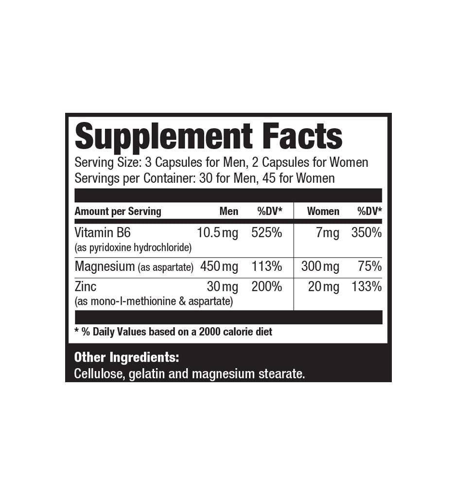 Ultimate Nutrition Health & Wellness ZMA Capsule Zinco Magnesio