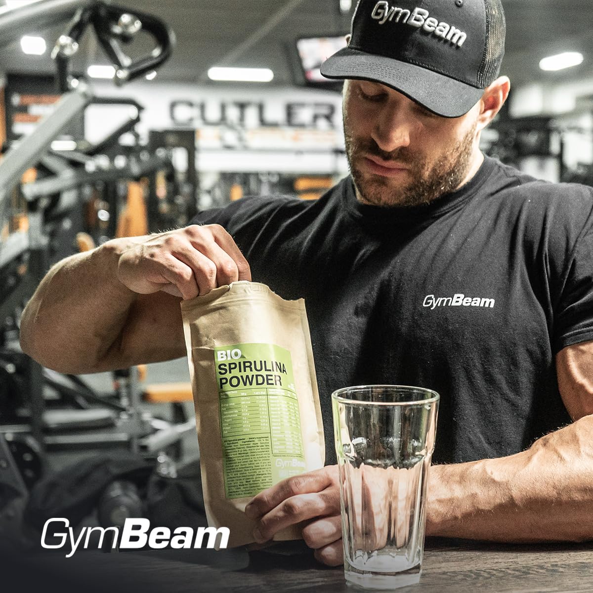 GymBeam Spirulina BIO 250 g Polvere Proteine Ferro