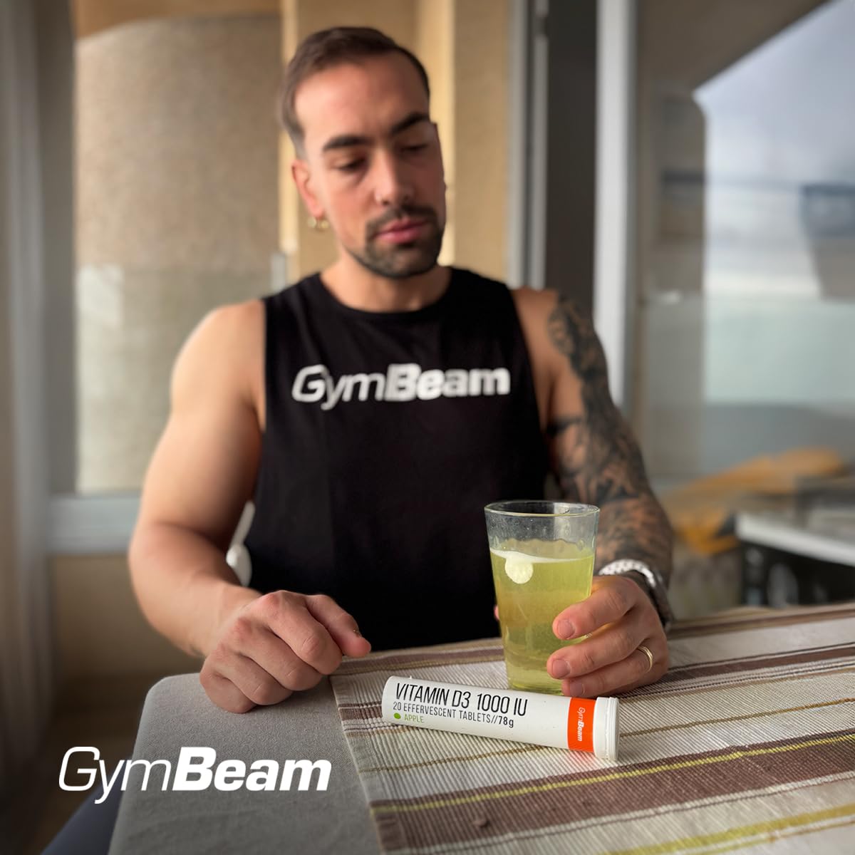 GymBeam Vitamina D3 Effervescente 1000 UI Compresse 20 Pezzi