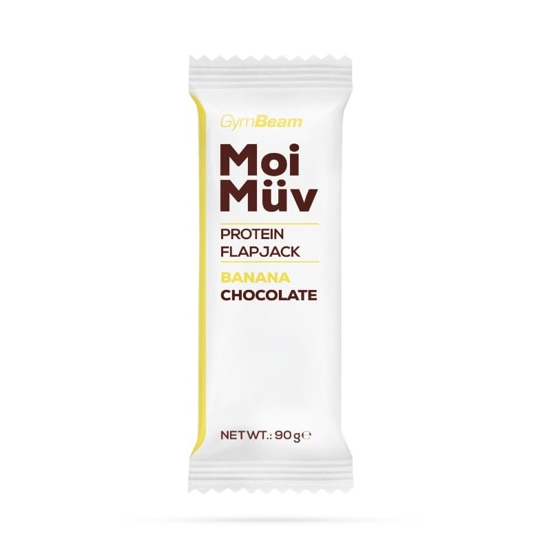 GymBeam MoiMüv Flapjack Barretta Proteica Banana Chocolate 12x90g 20g