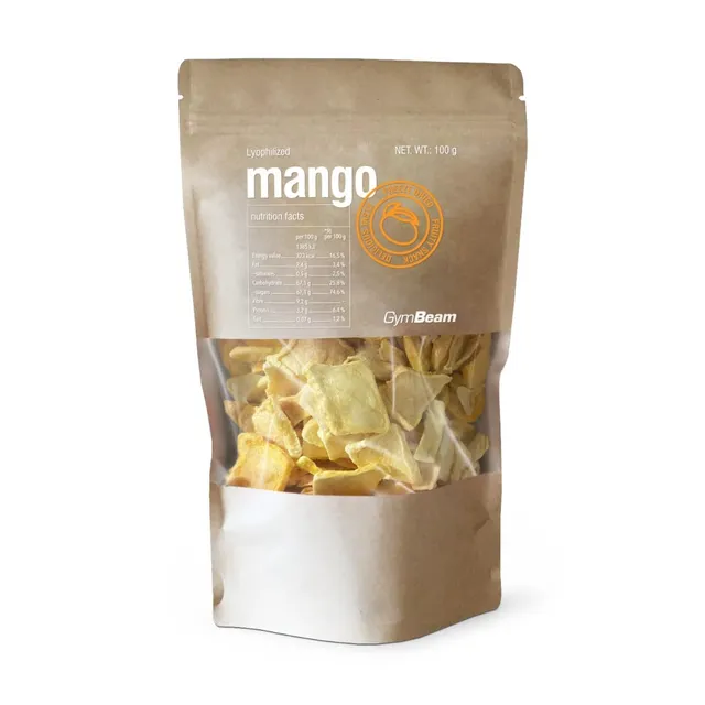GymBeam Mango Liofilizzato Frutta Croccante Senza Zuccheri Snack
