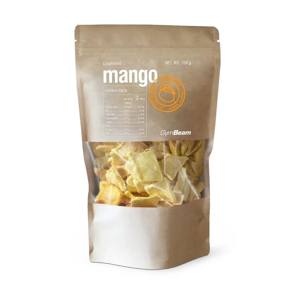 GymBeam Mango Liofilizzato Frutta Croccante Senza Zuccheri Snack
