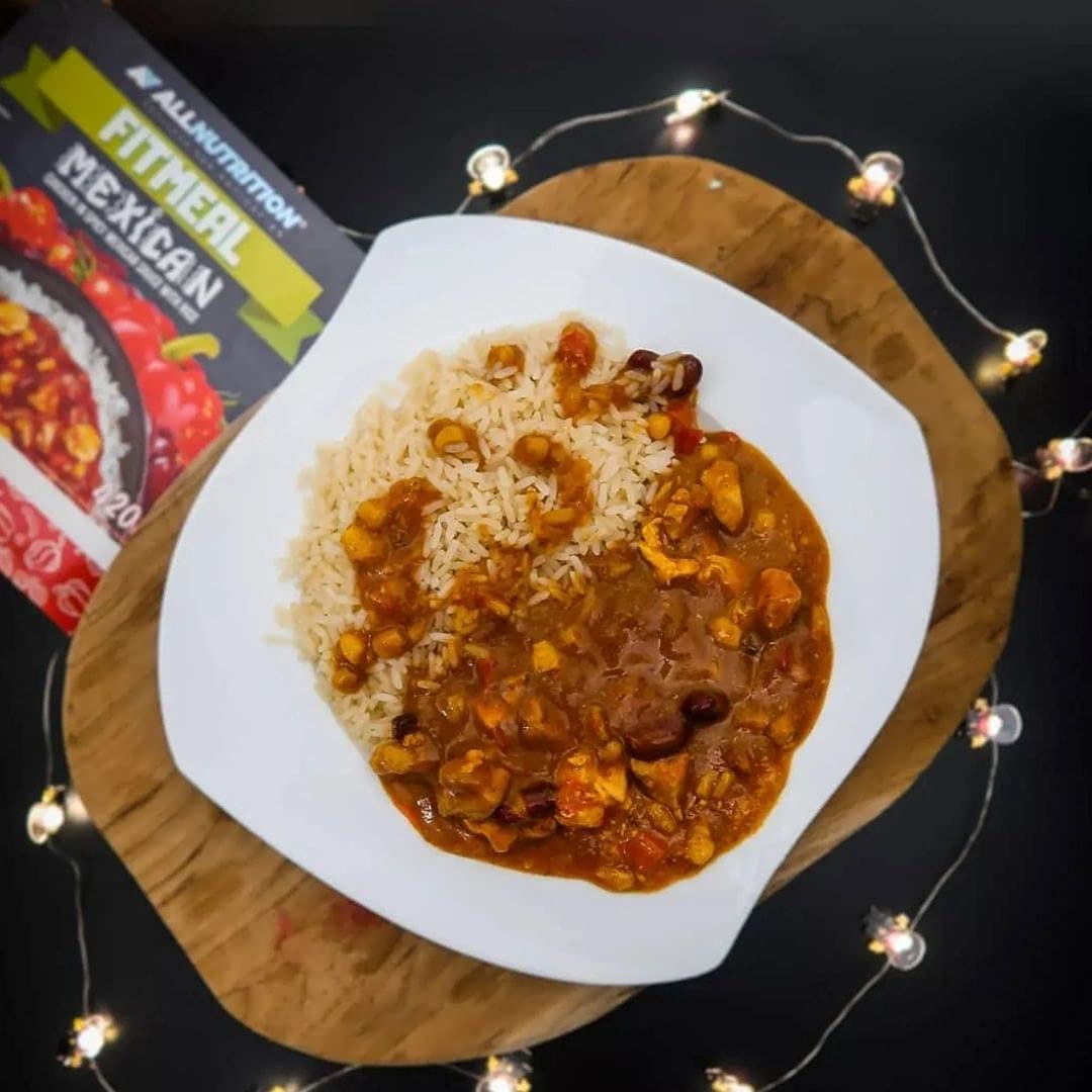 AllNutrition Fitmeal Pollo Riso Pasto Pronto Messicano 420g
