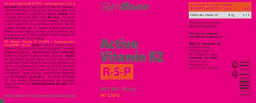 GymBeam Vitamina B2 Attiva R-5-P Capsule Vegane