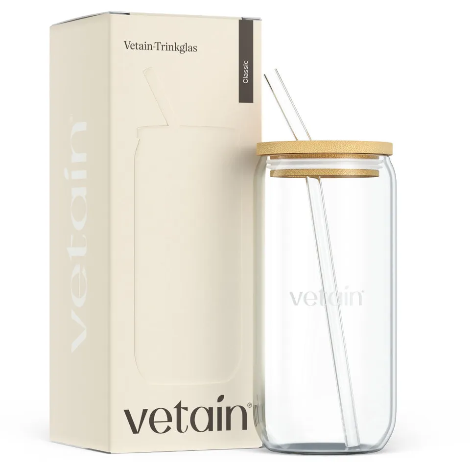 Vetain Bicchiere vetro con logo accessorio palestra